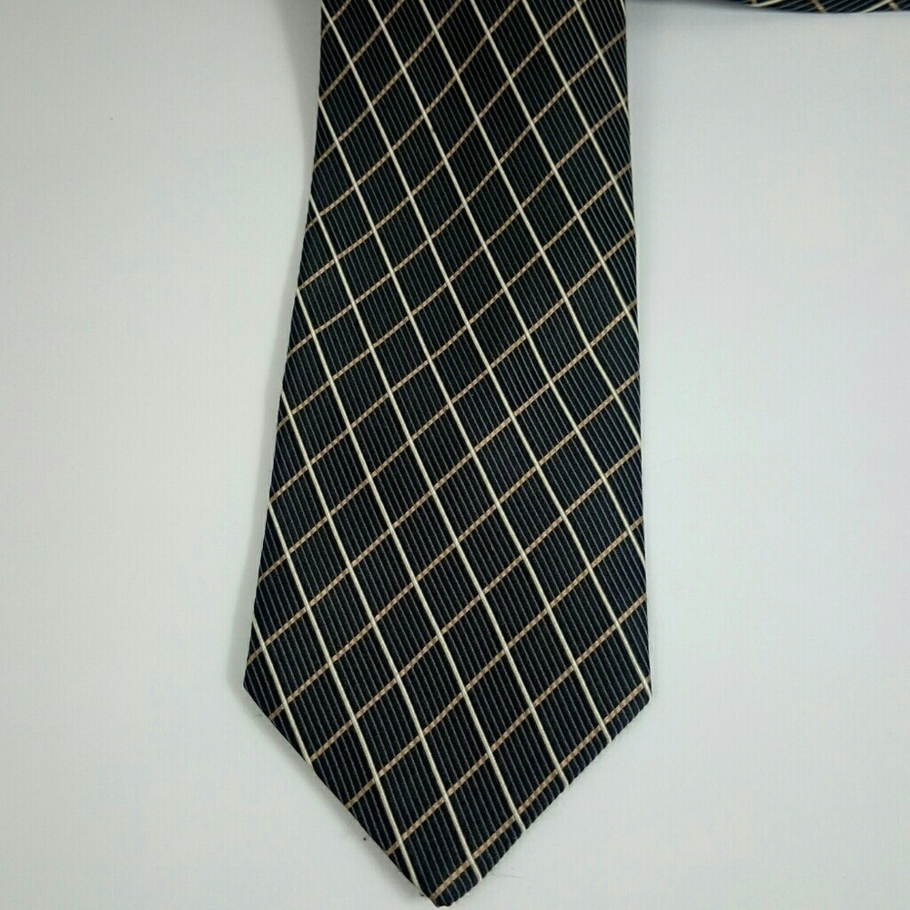 Chas Reed & Co Dark Olive Silk Neck Tie 3.75x58.5